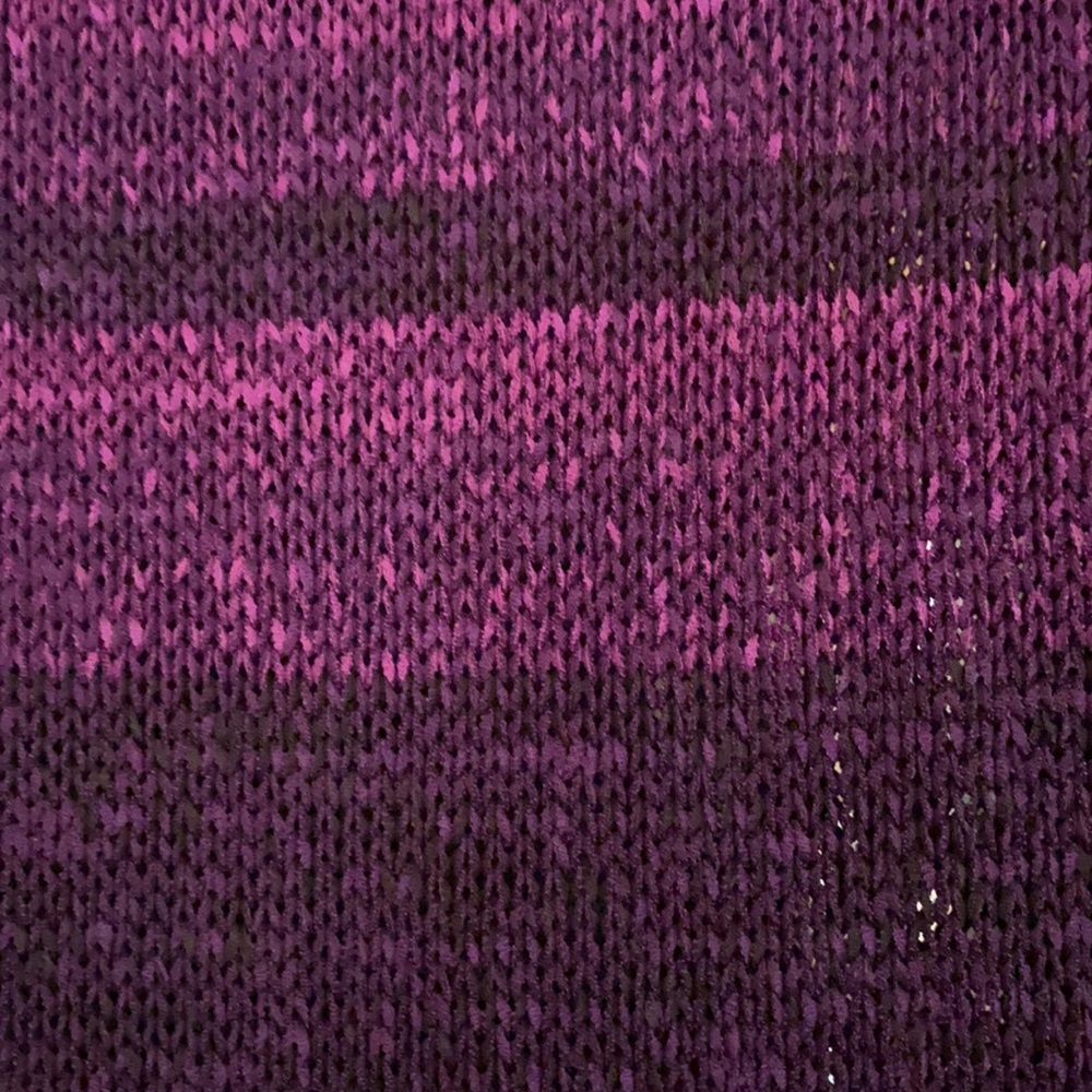 Neiman Marcus | Purple Open Knit Sweater Tunic Top - image 5